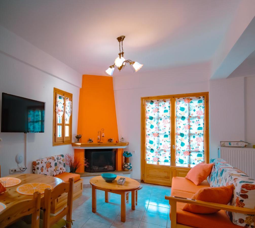 Orange House For Big Families In Damouchari - Delicious Houses 외부 사진